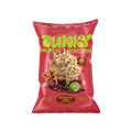 BUNKY Sriracha Lime protein popcorn bag, smoky heat and bright lime