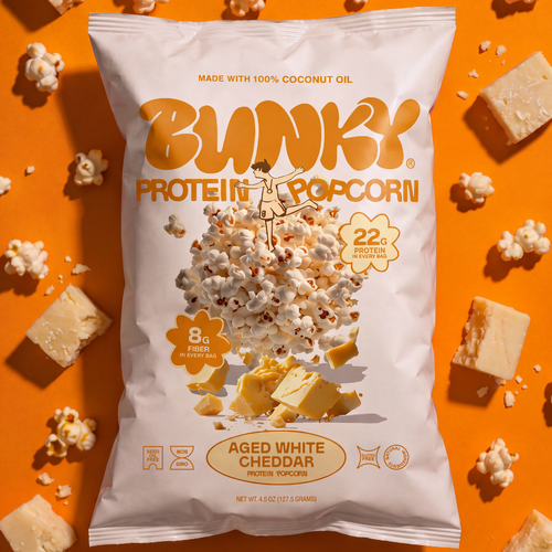 Protein Popcorn | Aged White Cheddar