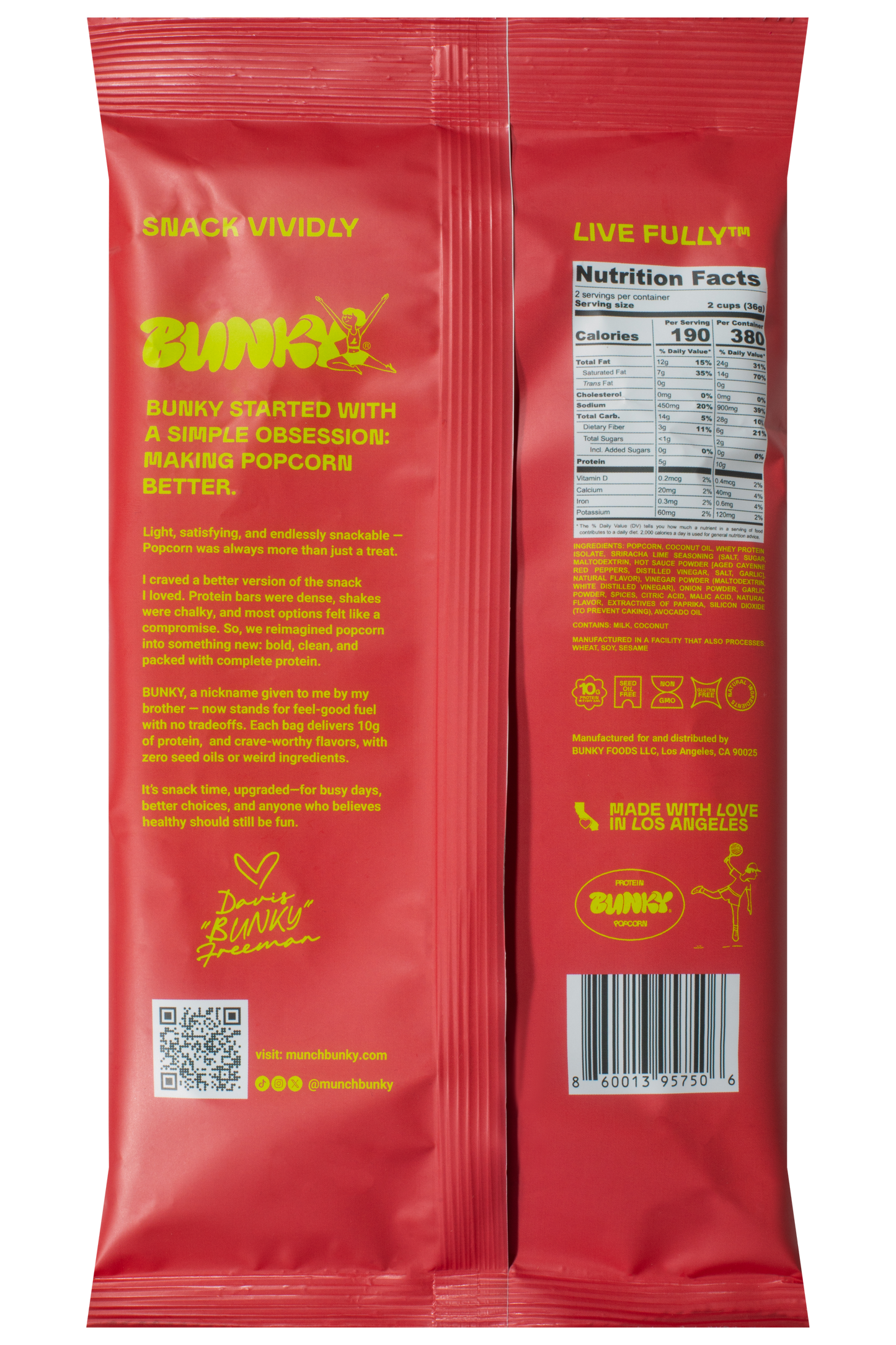 BUNKY™ Protein Popcorn