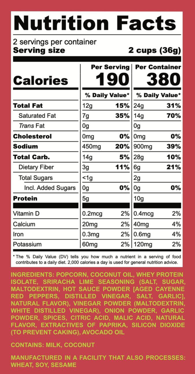 BUNKY™ Protein Popcorn